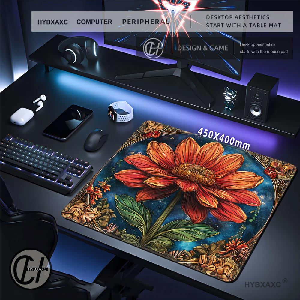 Work Desk Home Setup - لوحة ماوس HYBXAXC رائعة للألعاب الإلكترونية،
