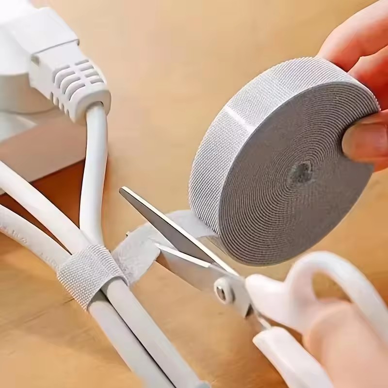 Desk Setup Cable Management - منظم الكابلات بطول 1/5 متر، شريط