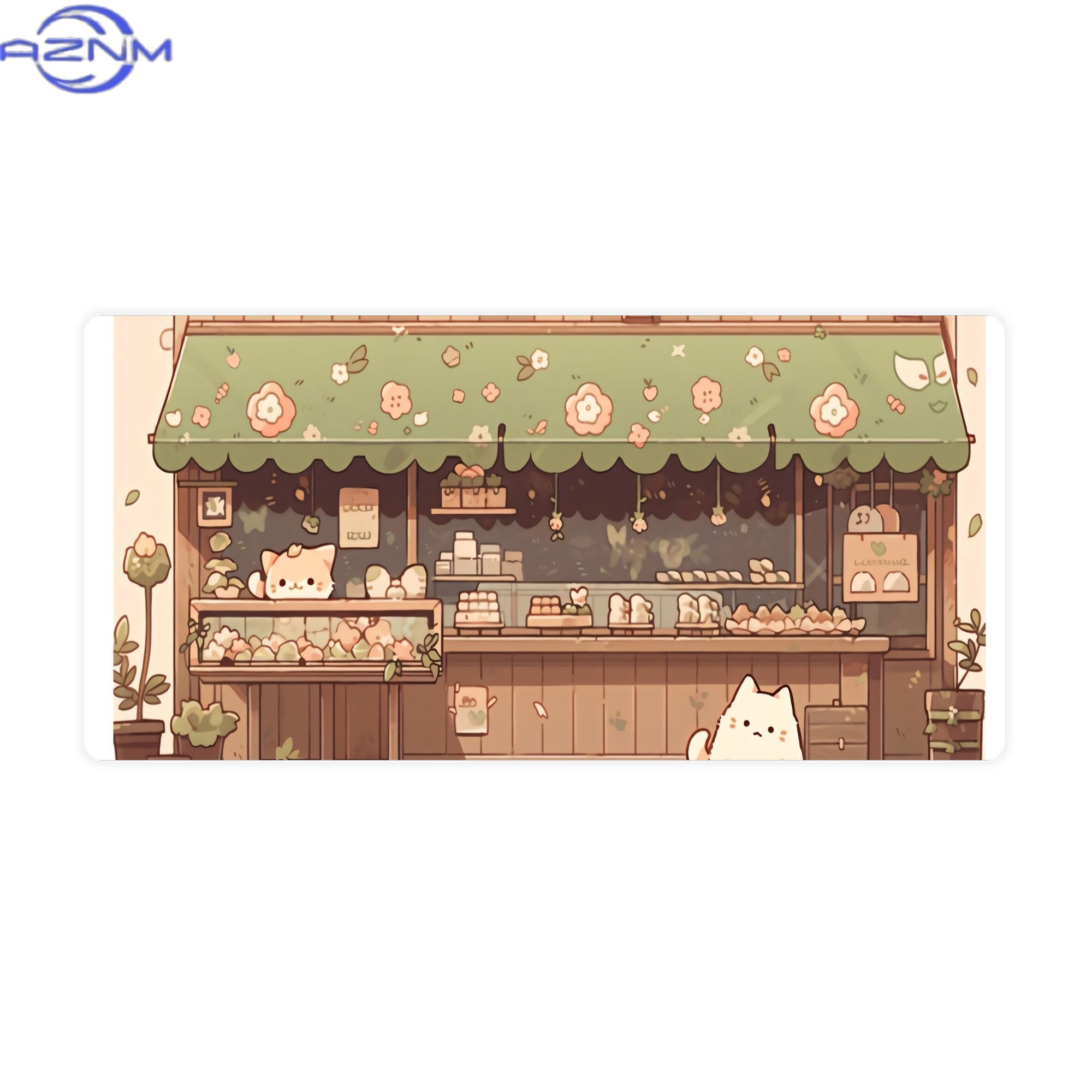 Desk Setup Streaming - بساط مكتب كبير بتصميم Cat Bakery