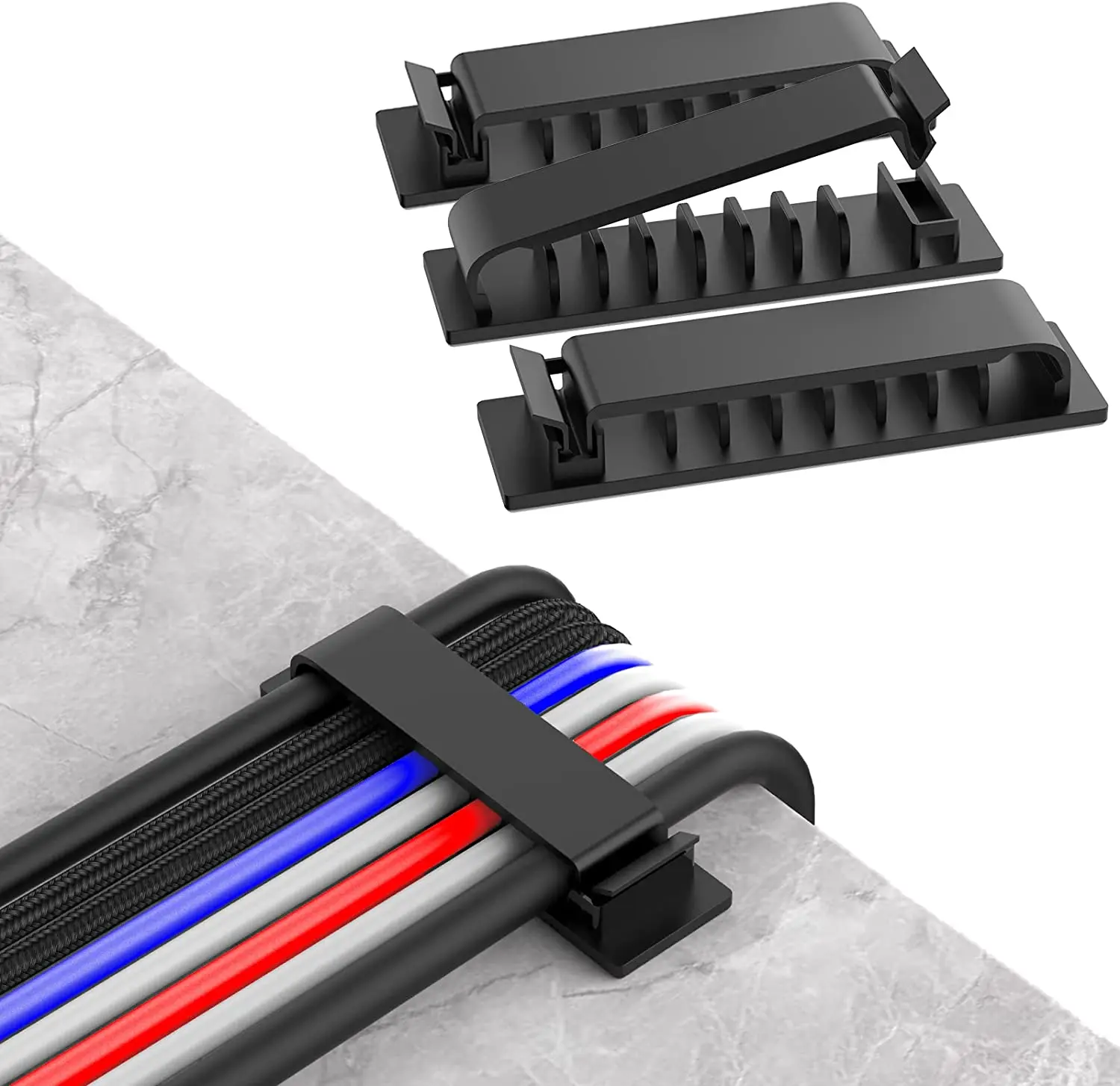 Desk Setup Cable Management - منظم الكابلات، حامل الأسلاك، منظم الكابلات