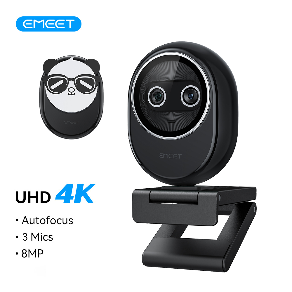 Desk Setup Streaming - كاميرا ويب 4K من EMEET مزودة