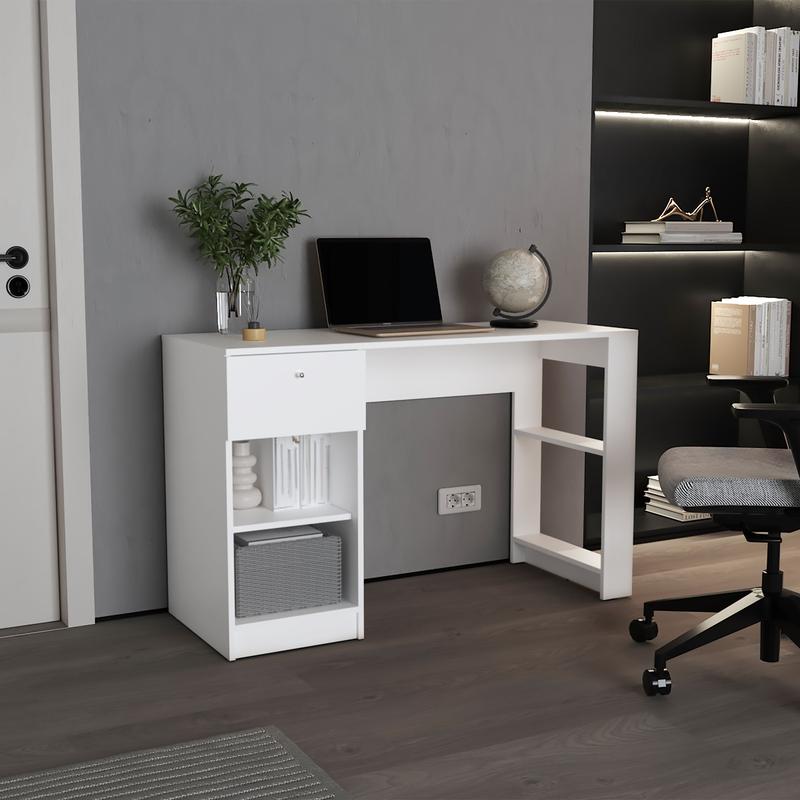 مكتب كتابة بعرض 47 بوصة مع درج - مراجعة Desk Setup Or Set Up وسعره