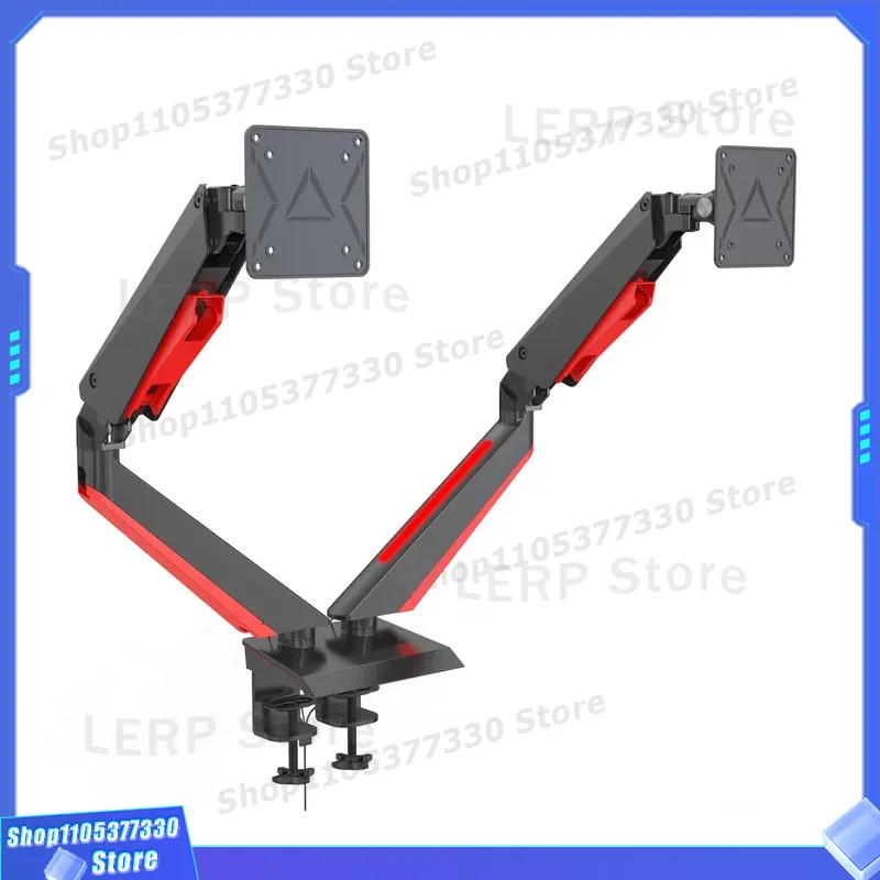 حامل شاشة مزدوج من الألومنيوم  - مراجعة Desk Setup With Monitor Arm وسعره