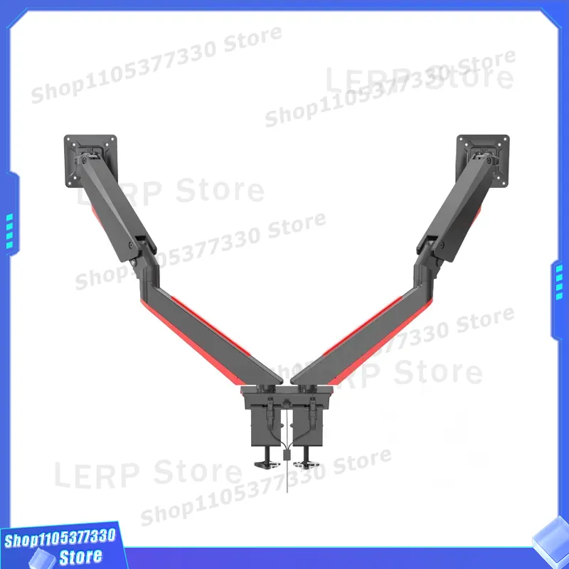 حامل شاشة مزدوج من الألومنيوم  - مراجعة Desk Setup With Monitor Arm وسعره