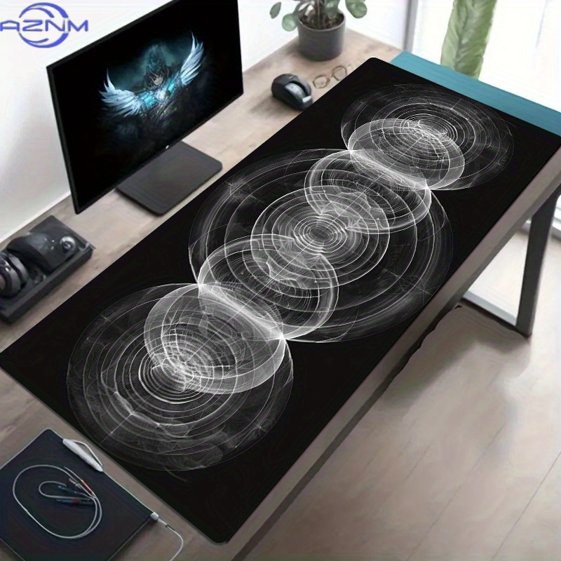 لوحة ماوس كبيرة بنمط حلزوني با - مراجعة Desk Setup Or Set Up وسعره