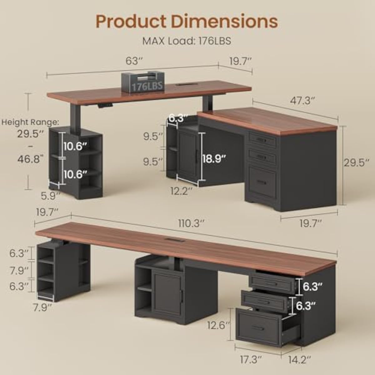 مكتب كهربائي قابل للتعديل على  - مراجعة Desk Setup Or Set Up وسعره