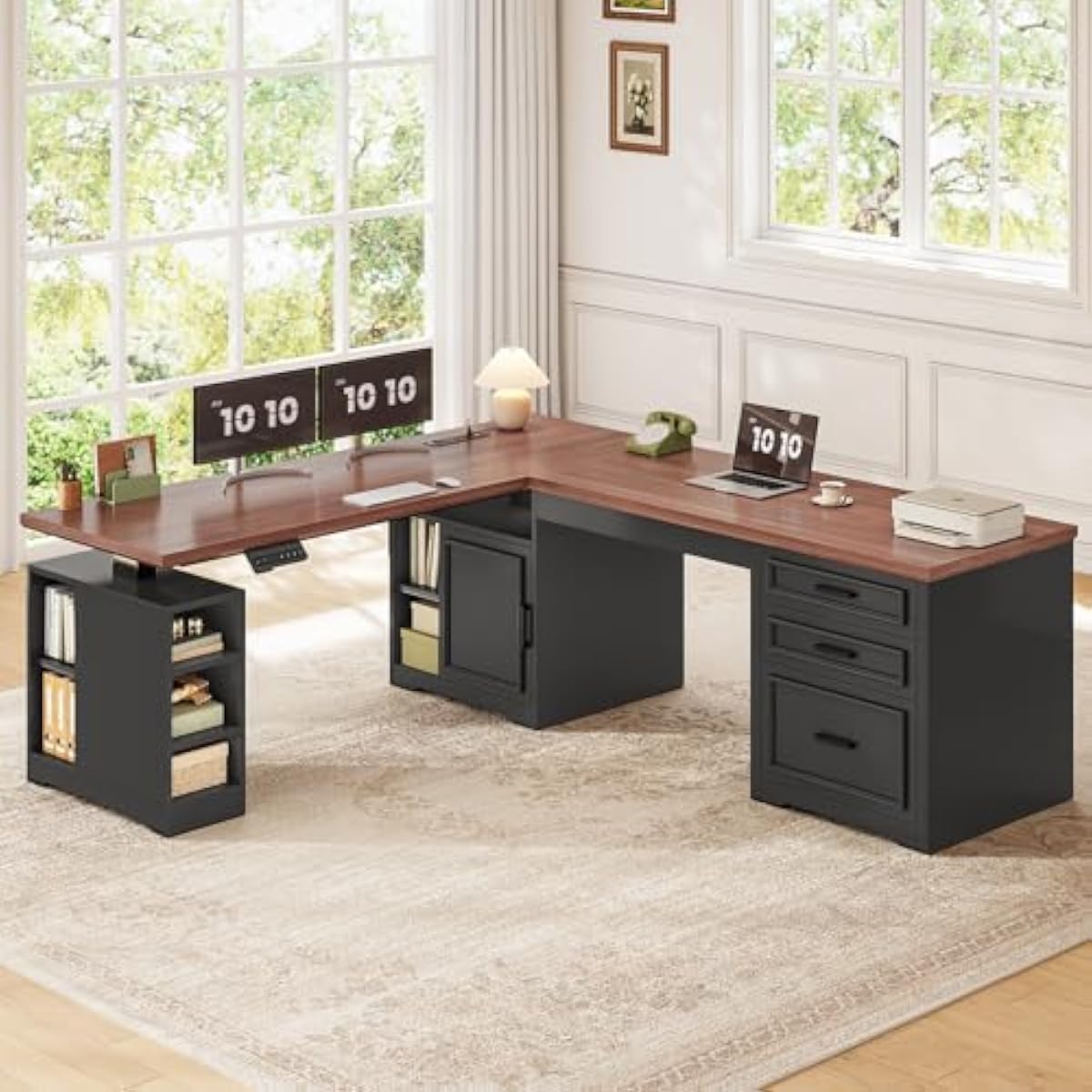 مكتب كهربائي قابل للتعديل على  - مراجعة Desk Setup Or Set Up وسعره