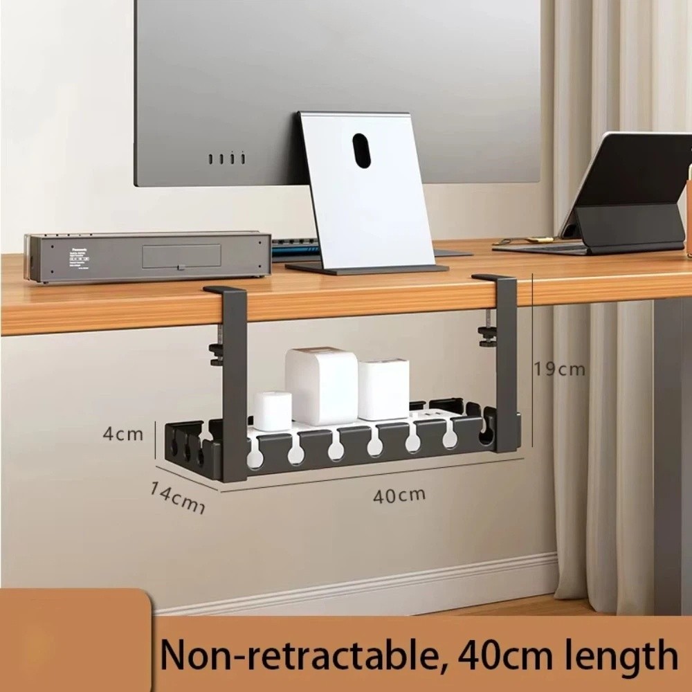 حامل كابلات قابل للتمديد تحت ا - مراجعة Desk Setup Cable Management وسعره