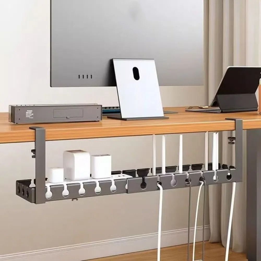 حامل كابلات قابل للتمديد تحت ا - مراجعة Desk Setup Cable Management وسعره