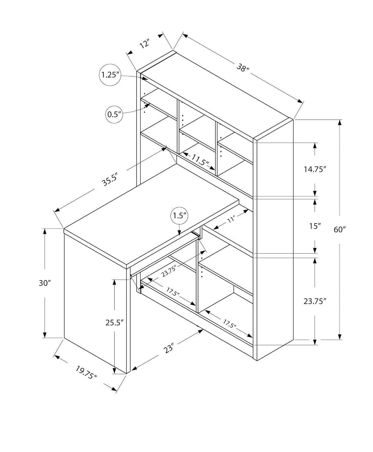 مكتب زاوية مع أرفف تخزين قابلة - مراجعة Desk Setup Or Set Up وسعره