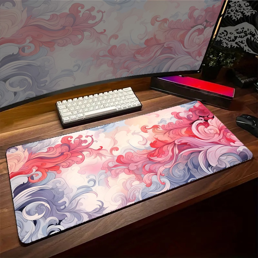 لوحة ماوس كبيرة بتصميم ريشة فن - مراجعة Desk Setup Art وسعره