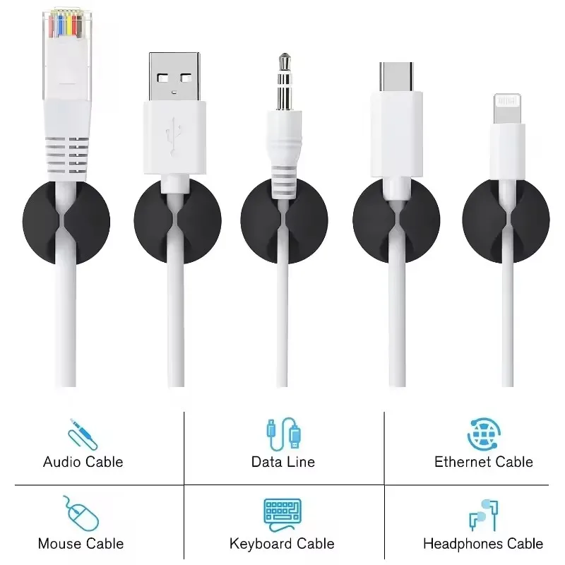 كابل كليب حامل سلك الهاتف USB  - مراجعة Desk Setup Cable Management وسعره