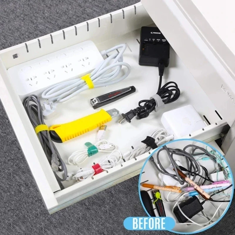 10/30/50 قطعة منظم كابلات USB، - مراجعة Desk Setup Cable Management وسعره