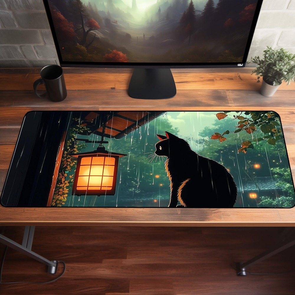 سجادة مكتب أنمي لطيفة بتصميم أ - مراجعة Desk Setup Aesthetic وسعره