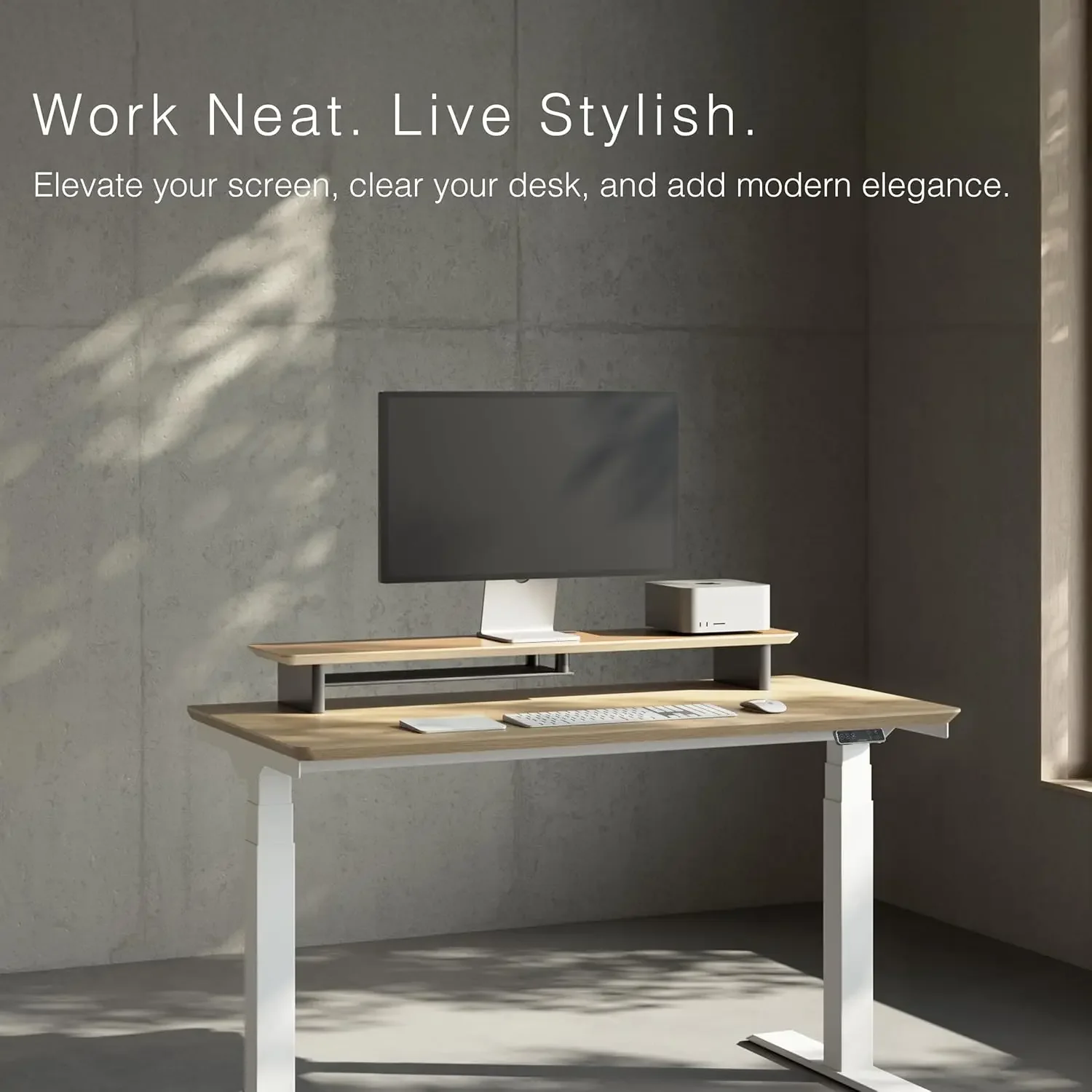 طاولة مكتب مريحة من طبقتين من  - مراجعة Desk Setup Aesthetic وسعره
