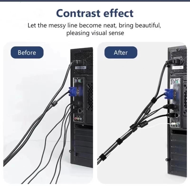 منظم كابلات قابل للتمزيق لحماي - مراجعة Desk Setup Cable Management وسعره