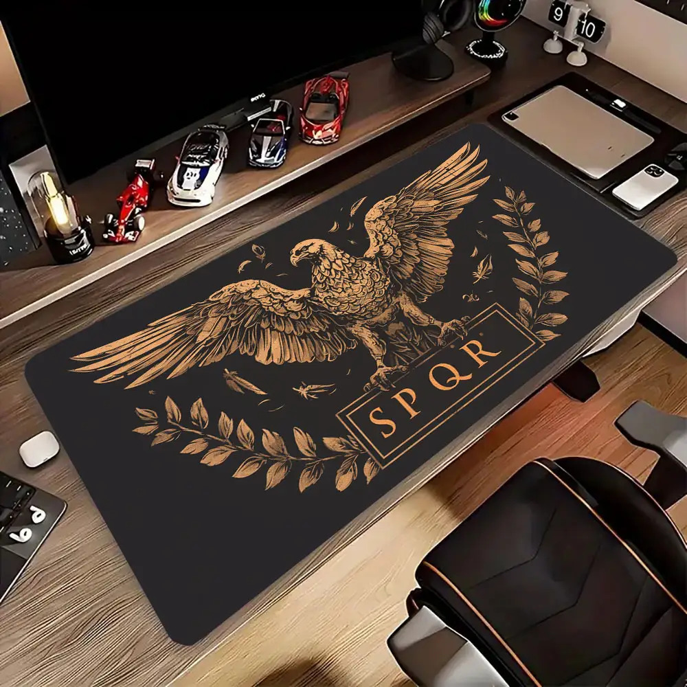 سجادة مكتب ذهبية بنية وسوداء،  - مراجعة Desk Room Setup وسعره
